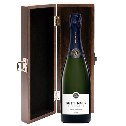 Taittinger Prelude Grands Crus 75cl in Elm Wood Gift Box